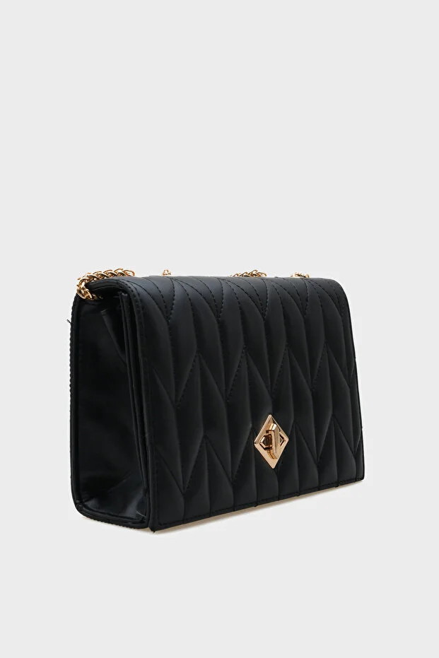 Chic Tan Quilted Women's Shoulder Bag