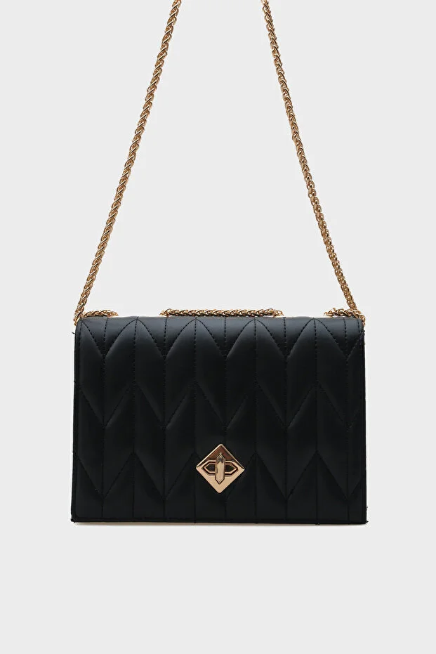 Chic Tan Quilted Women's Shoulder Bag