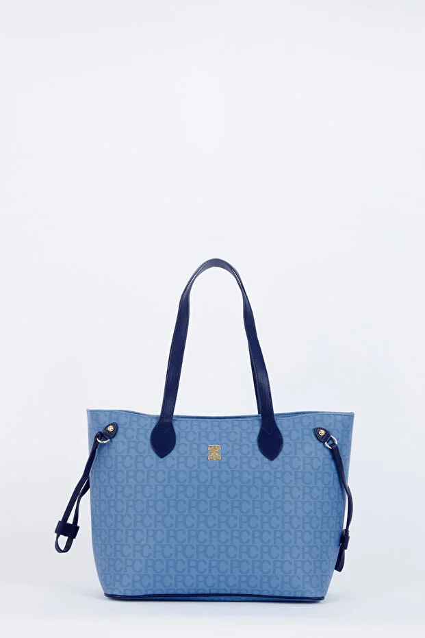 Vibrant Blue Faux Leather Women's Shoulder Bag