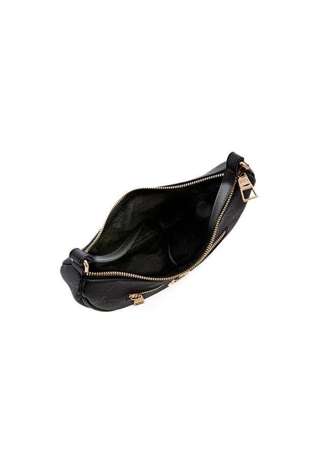 Elegant Black Faux Leather Women’s Shoulder Bag