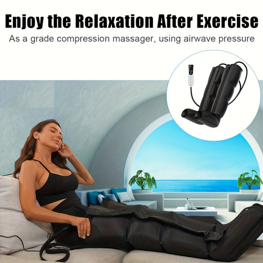 FENASH Airwave Pressure Massager – Ergonomic Portable Full Body & Leg Massager, 220V Plug-In, Durable, Easy to Clean, Ideal for Post-Workout Recovery & Relaxation